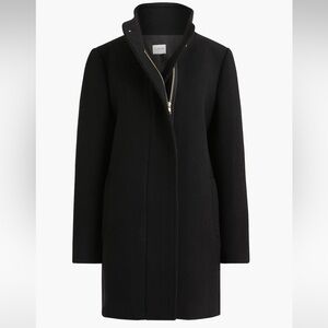 JCrew Elegant Black Trench Coat